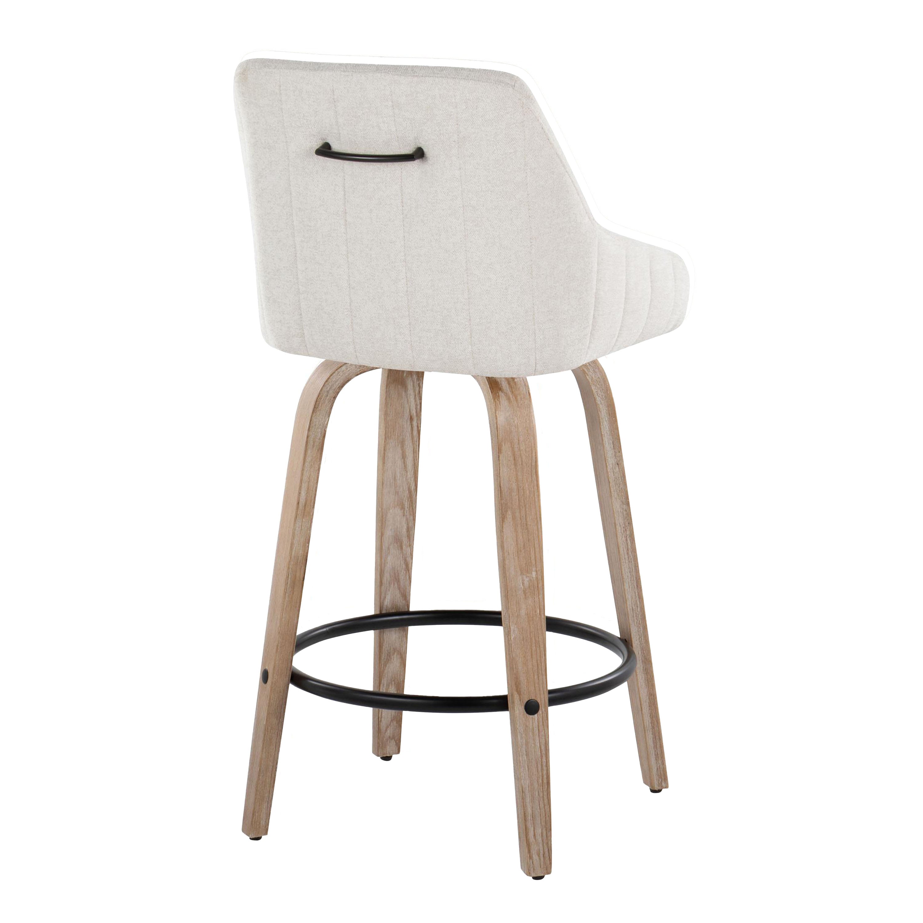 26" Fixed-Height Counter Stool with Swivel