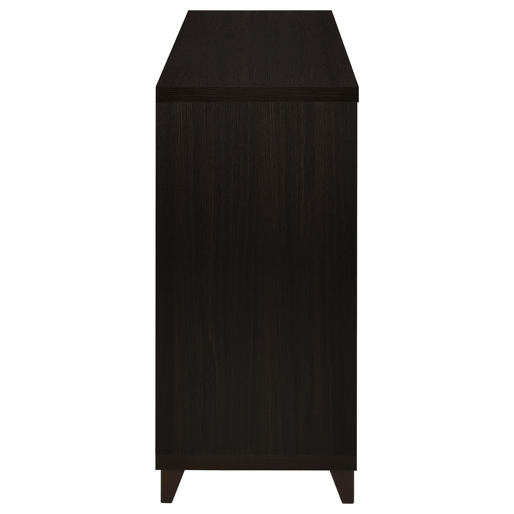 Nyler Cappuccino 3-Drawer Rectangular TV Console