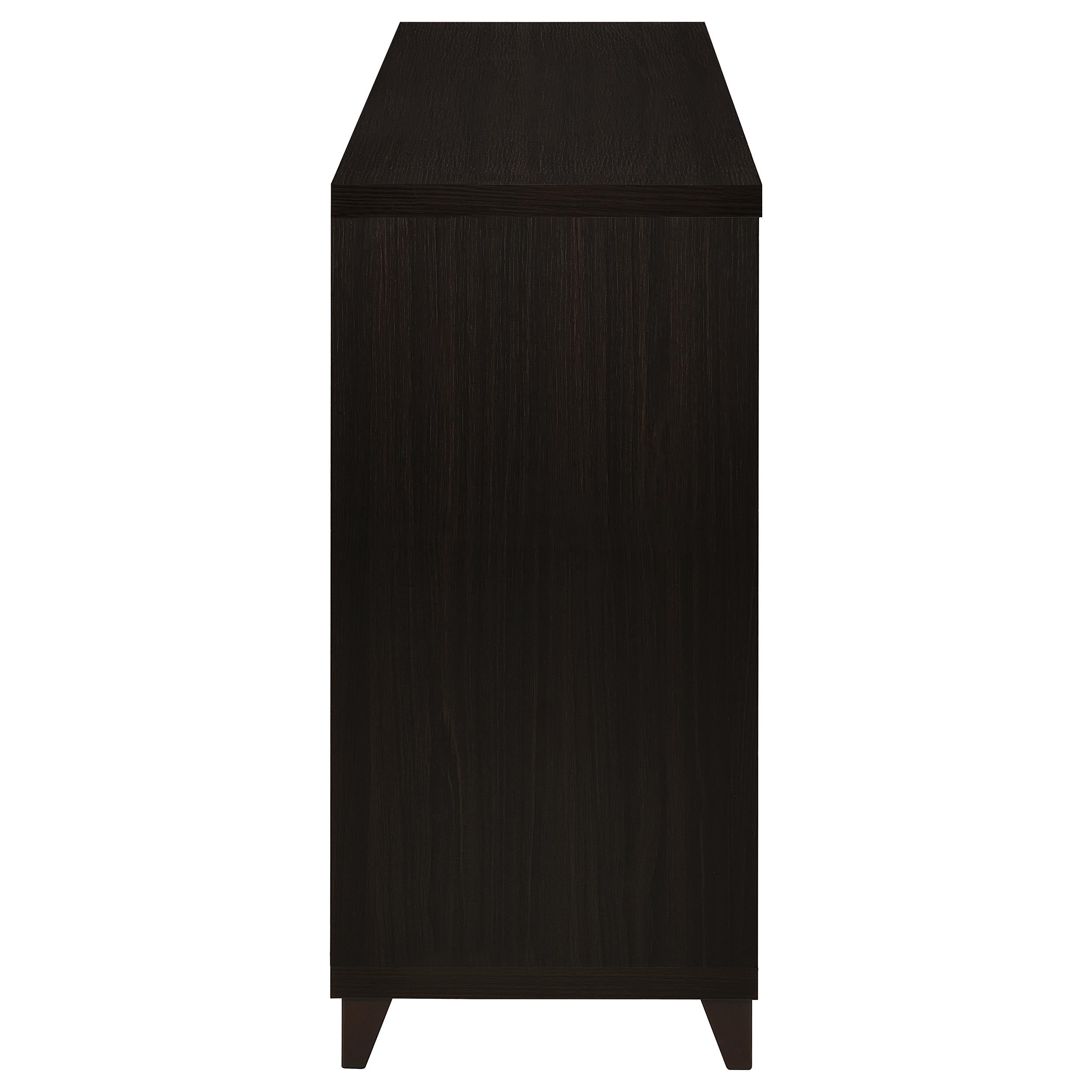 Nyler Cappuccino 3-Drawer Rectangular TV Console