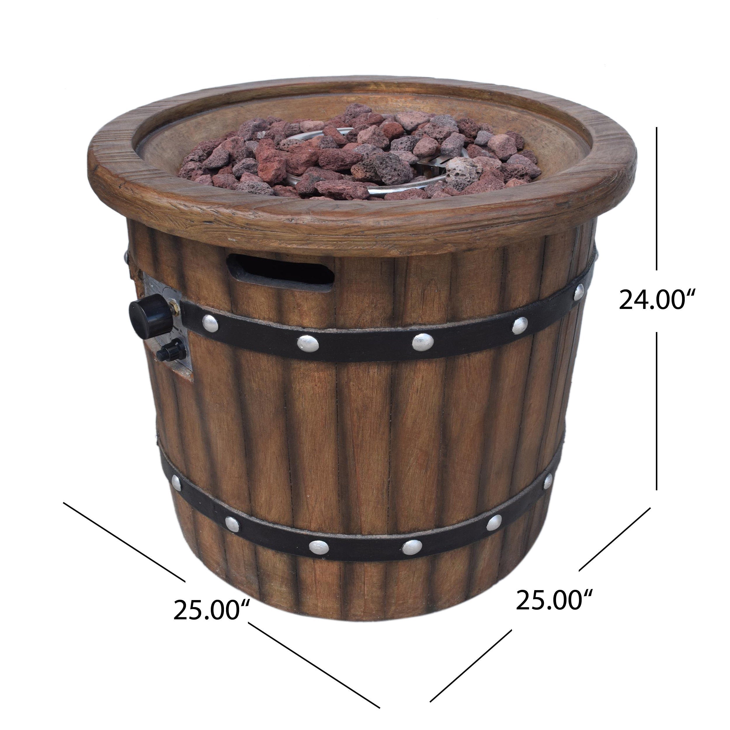 Round 25' Magnesium Oxide Fire Pit - 40,000 BTU
