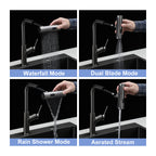 360° Pull-Down Kitchen Faucet with 4 Spray Modes