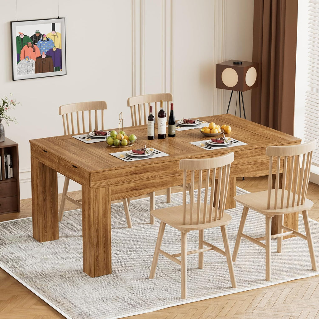 Gaming Table with Removable Top for 4-6 Players