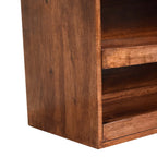 Solid Wood Buffalo Hide Pull Out Honey Storage Cabinet