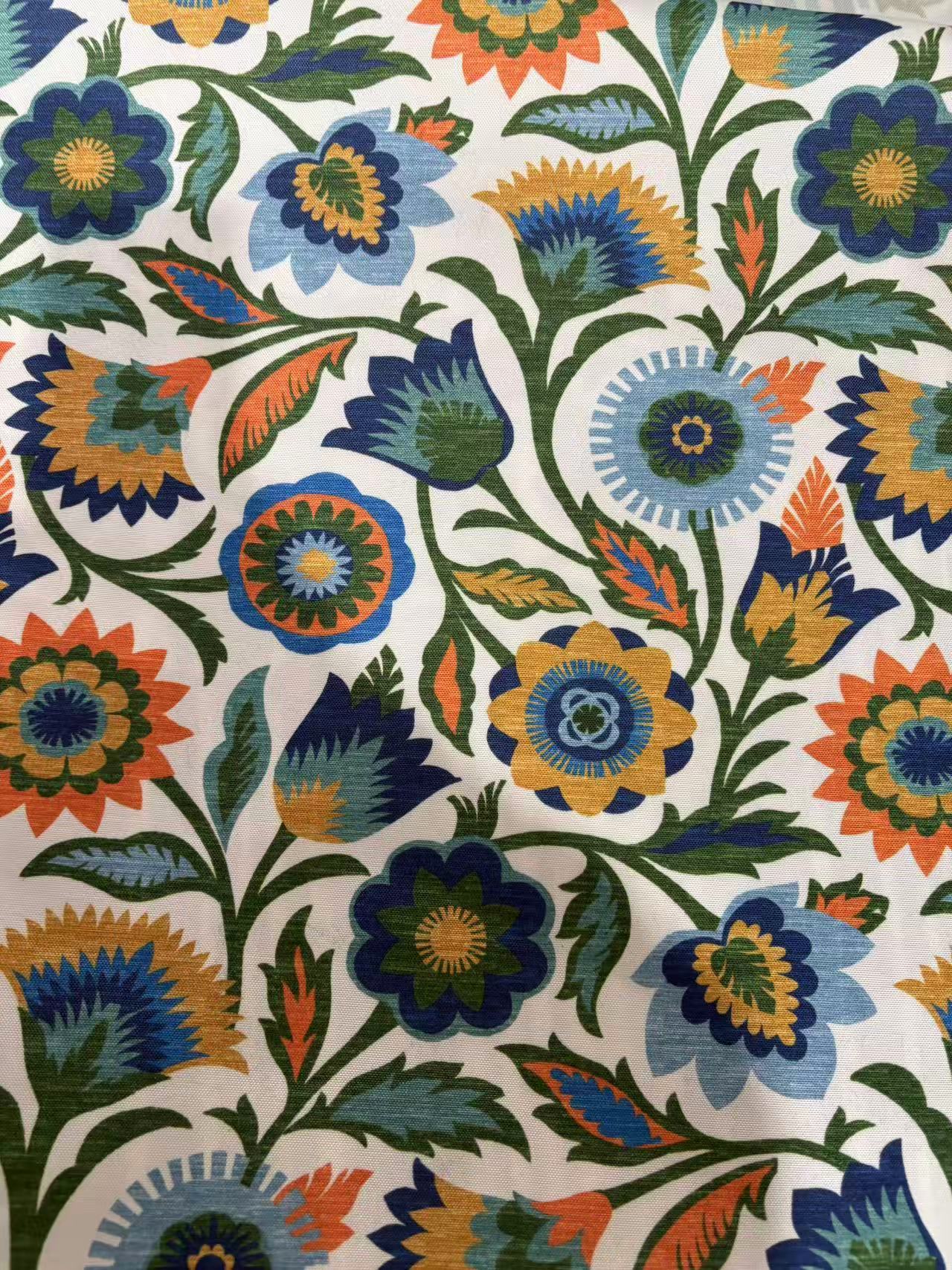 2 Pack Outdoor Throw Pillows - Vintage Floral, 18x18 Inch