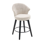 Wing Back Swivel Bar Stools Set of 2