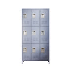 9 Door 72"H Metal Lockers With Lock
