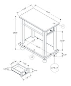 Narrow Accent Table with Storage Drawer