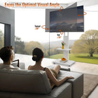 Mobile TV Stand with Adjustable Shelf