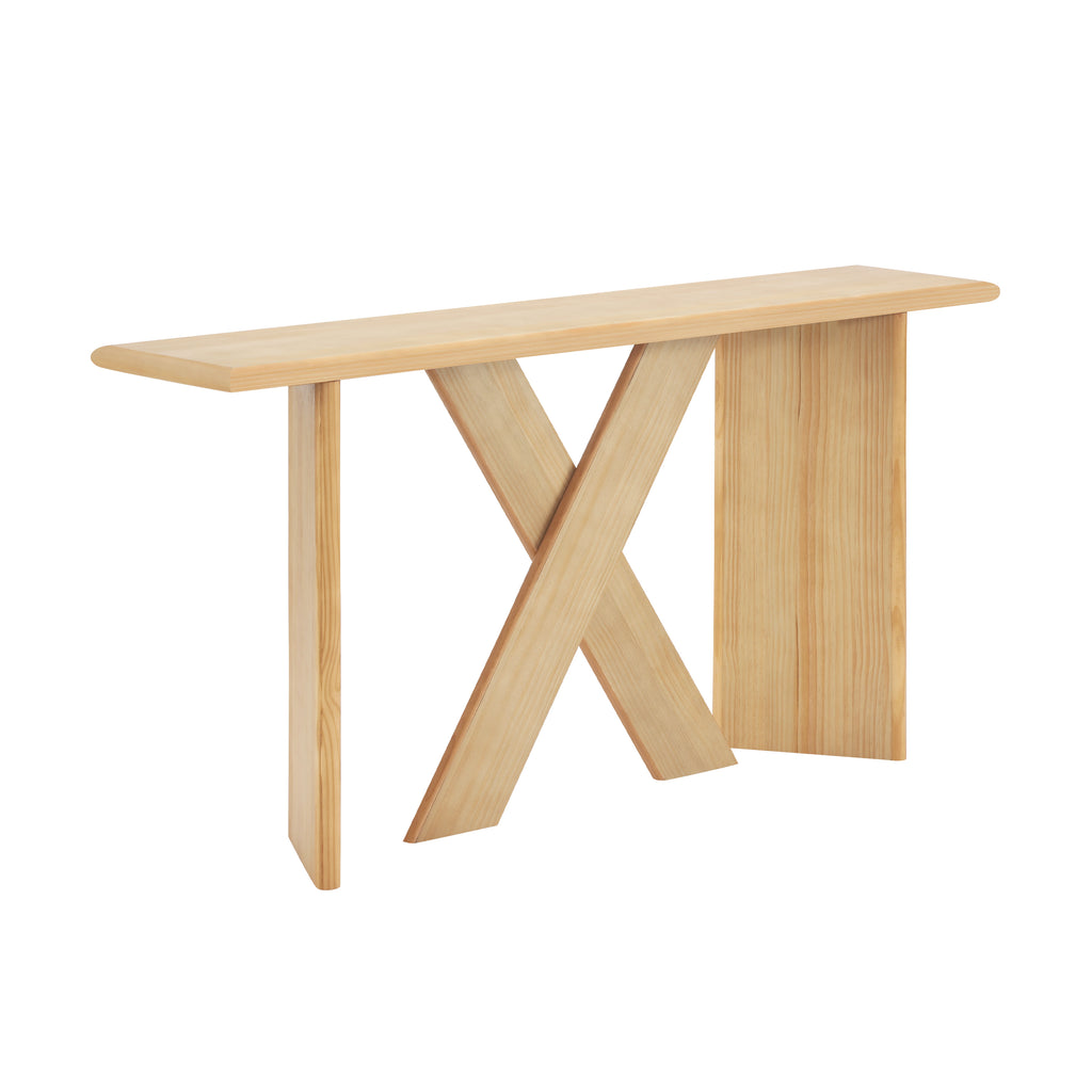 60.25" Minimalist Modern X-Frame Console Table