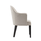 Hillman Wood Vegan Leather and Velvet Armchair