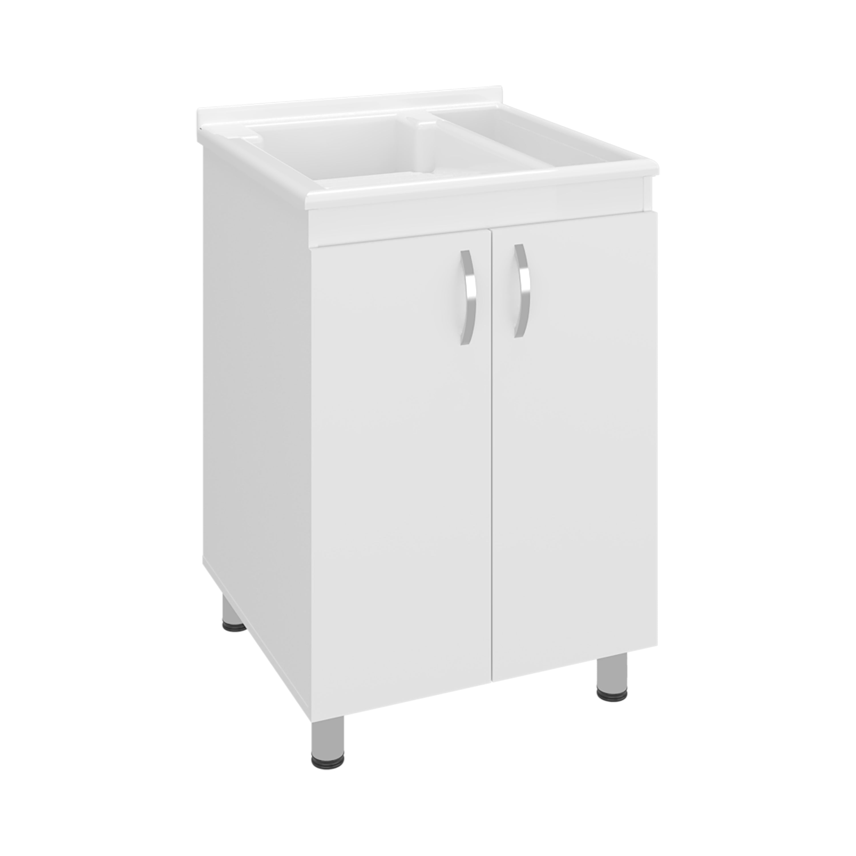 Demolotion Utility Sink Cabinet with Dual Compartments