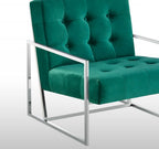 Living Room Accent Chair with Plush Velvet