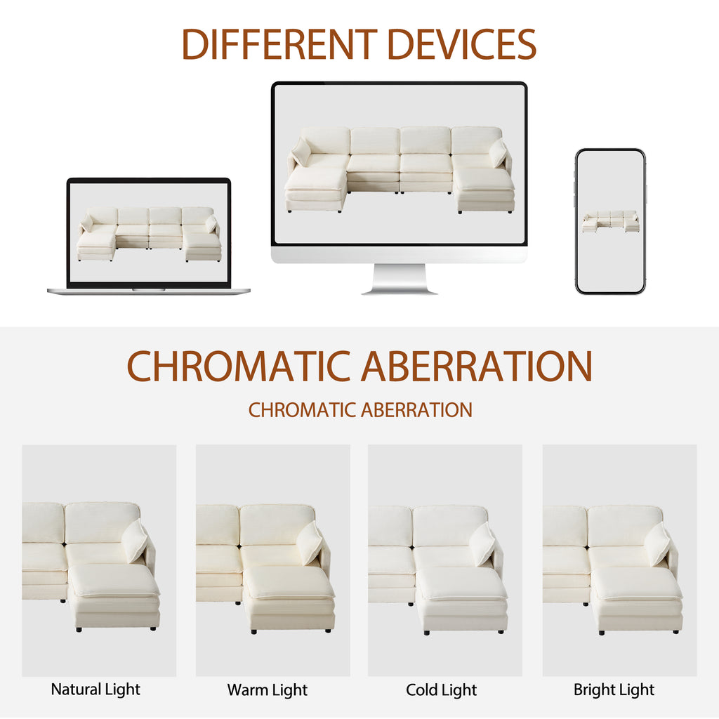 136" Plush Cloud 3-Seater Sofa