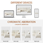 136" Plush Cloud 3-Seater Sofa