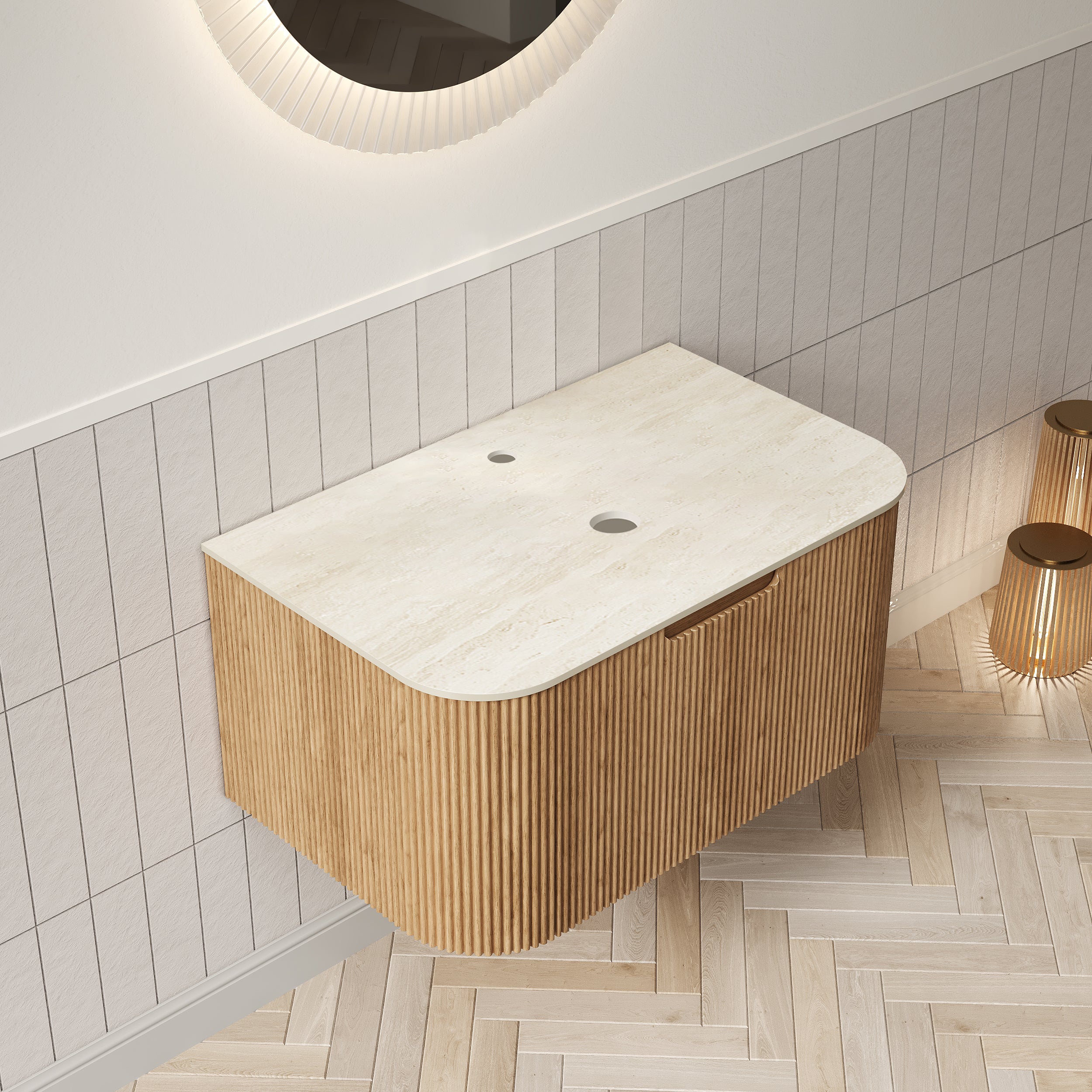 Dina 30'' Wall Mounted Plywood Cabinet