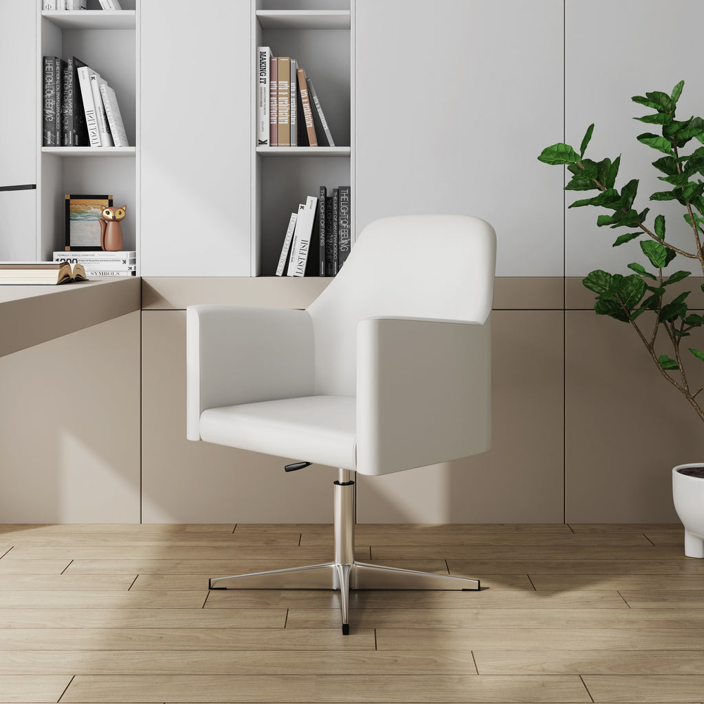 Pelo Vegan Leather Swivel Lounge Chair