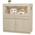 Hamster Cage with Independent Storage Cabinet