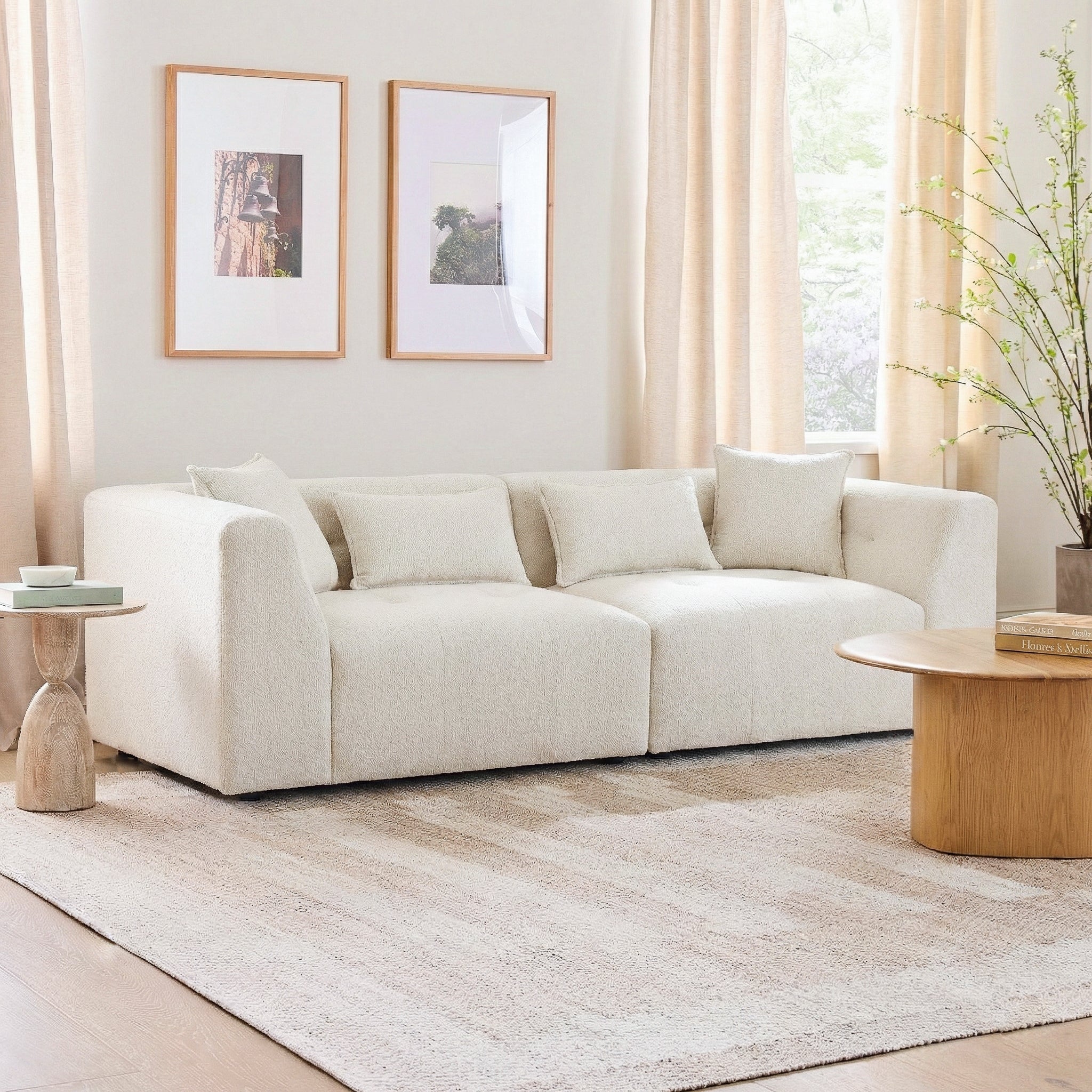 Jefferson Soft Chenille Modern Sofa