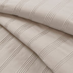 3-Piece Full Woven Striped Duvet Set