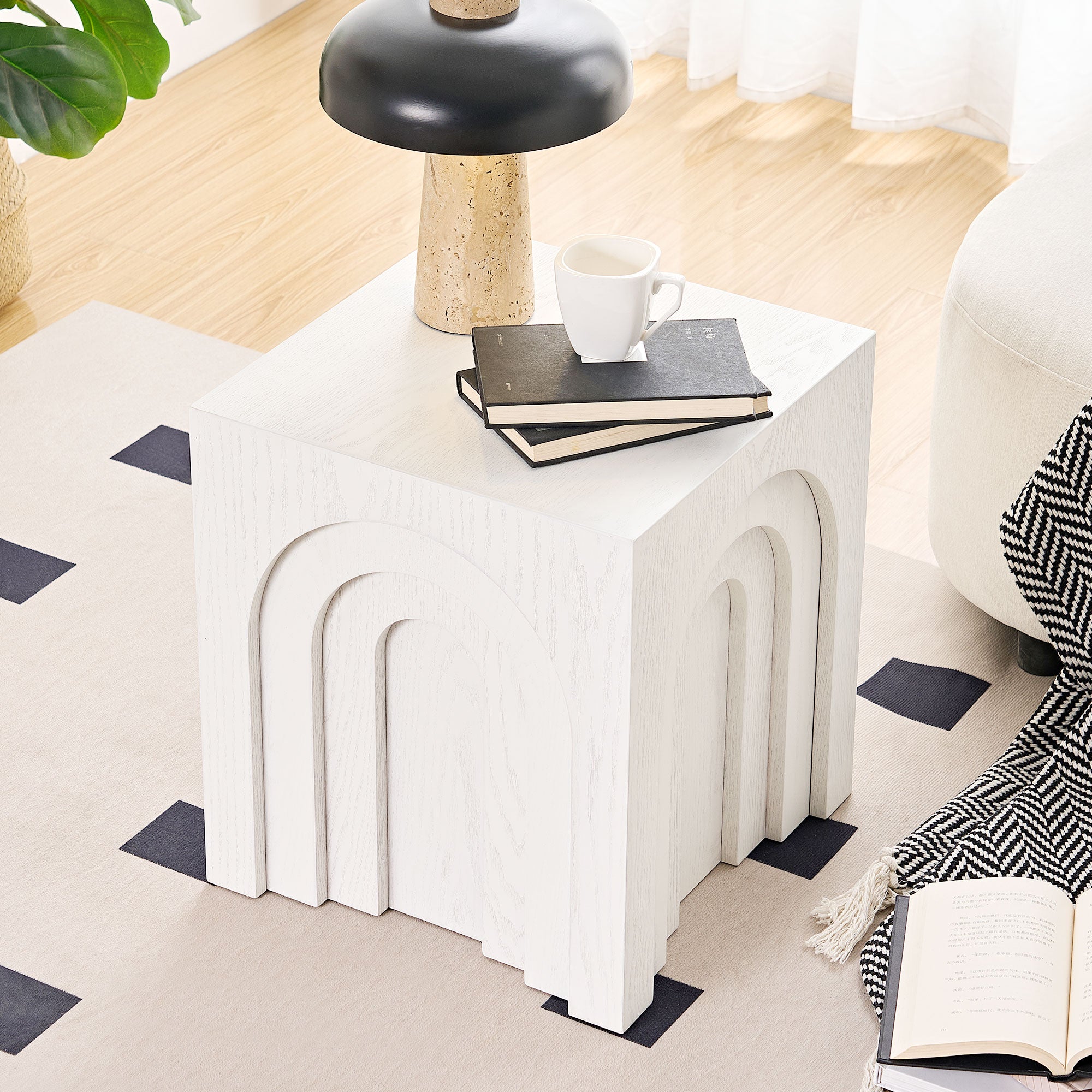 15.74'' Square Side Table