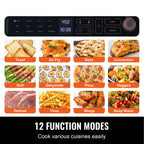 12-IN-1 Air Fryer Toaster Oven, 25L Convection Oven