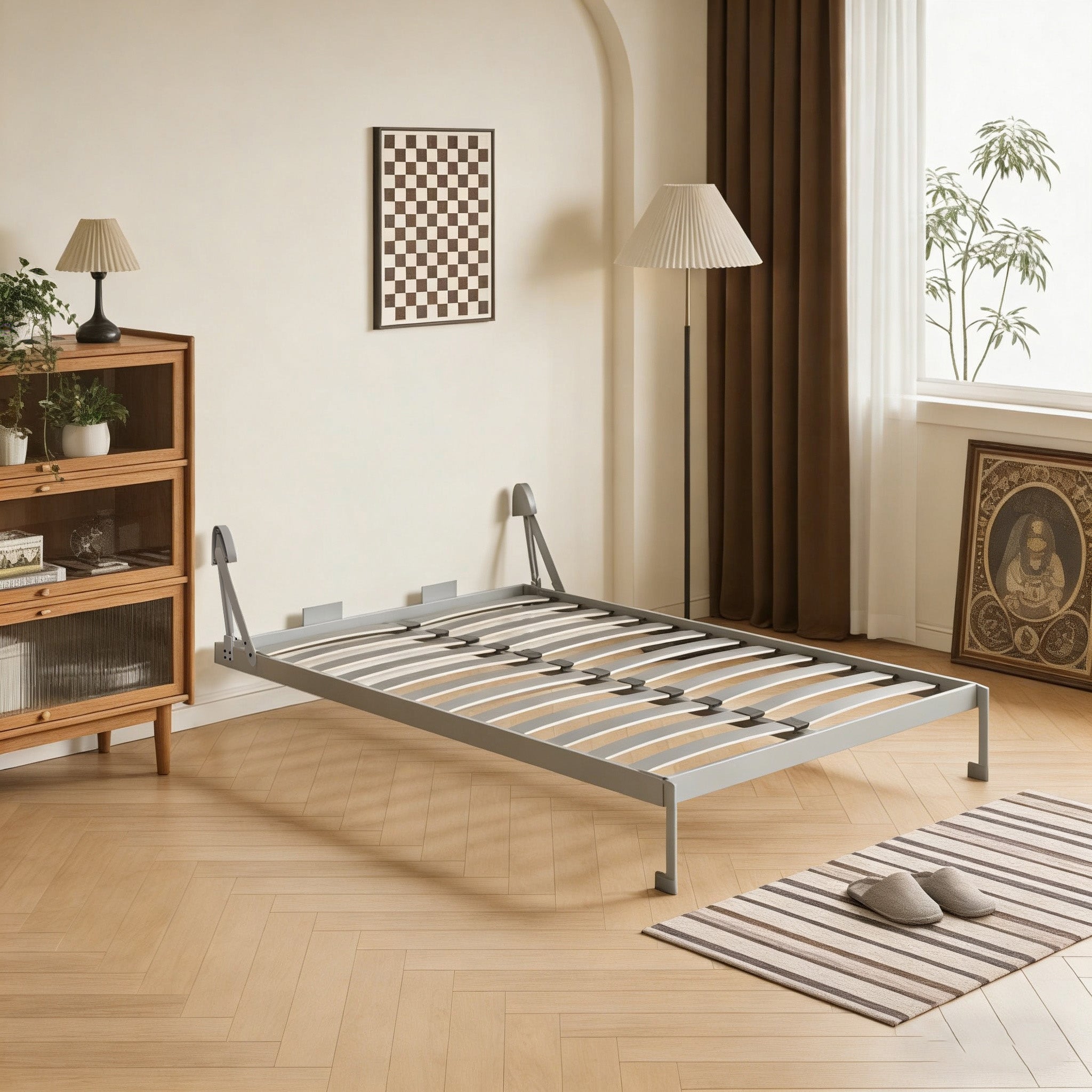 DIY Cabinet Folding Bed Queen Size Vertical Murphy Wall Bed Hardware Kit
