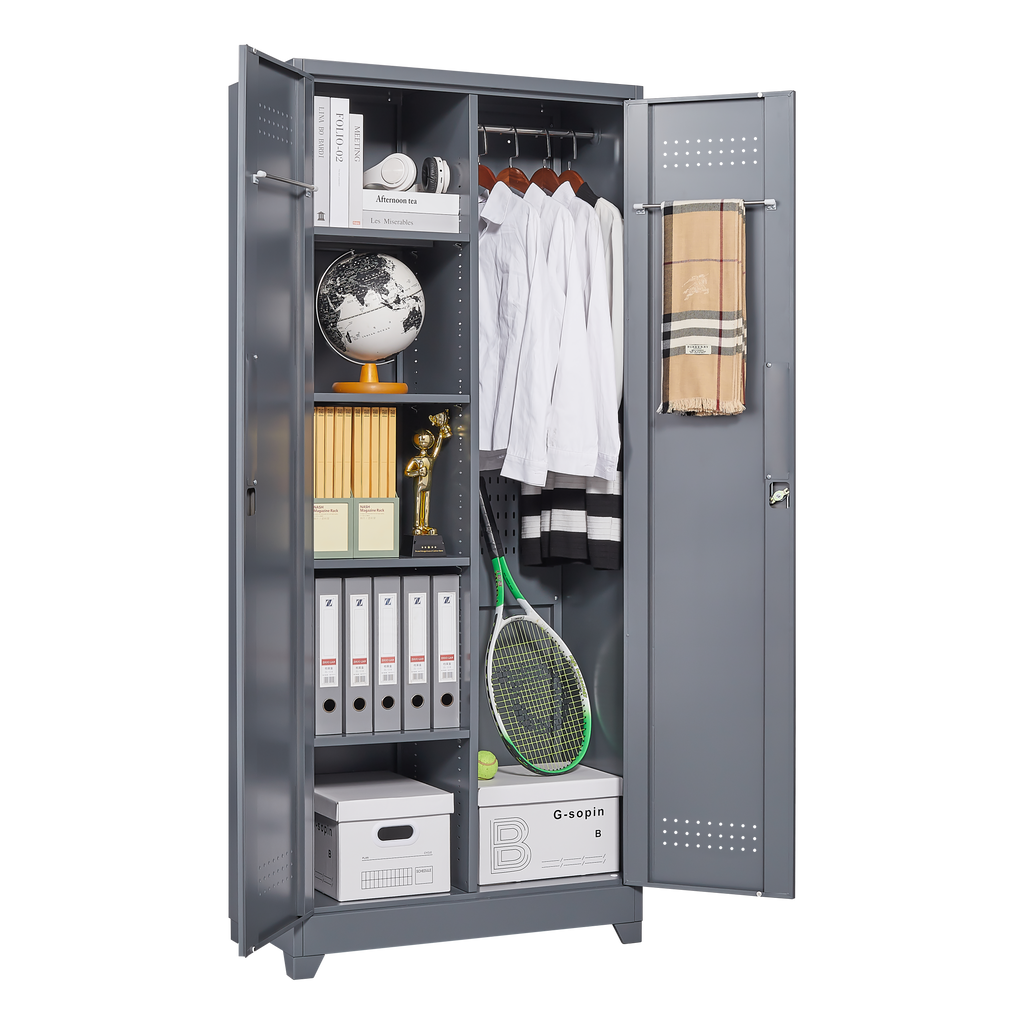 Gray And Heavy Duty Storage Cabinet