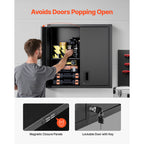 Metal Wall Cabinet, 30W x 12.2D x 30H Inch