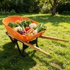 Steel Tray Wheel Barrow - Two Wheeled Trolley