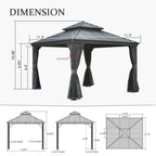 12'x12' Hardtop Gazebo Canopy