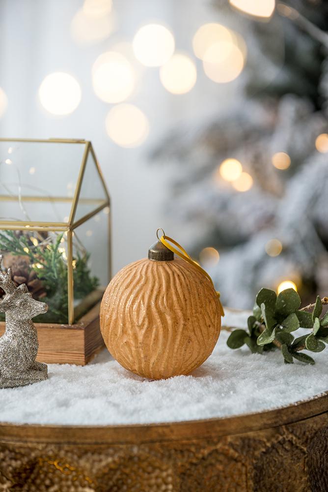 D3.9" Christmas Ball Ornaments - Set of 6
