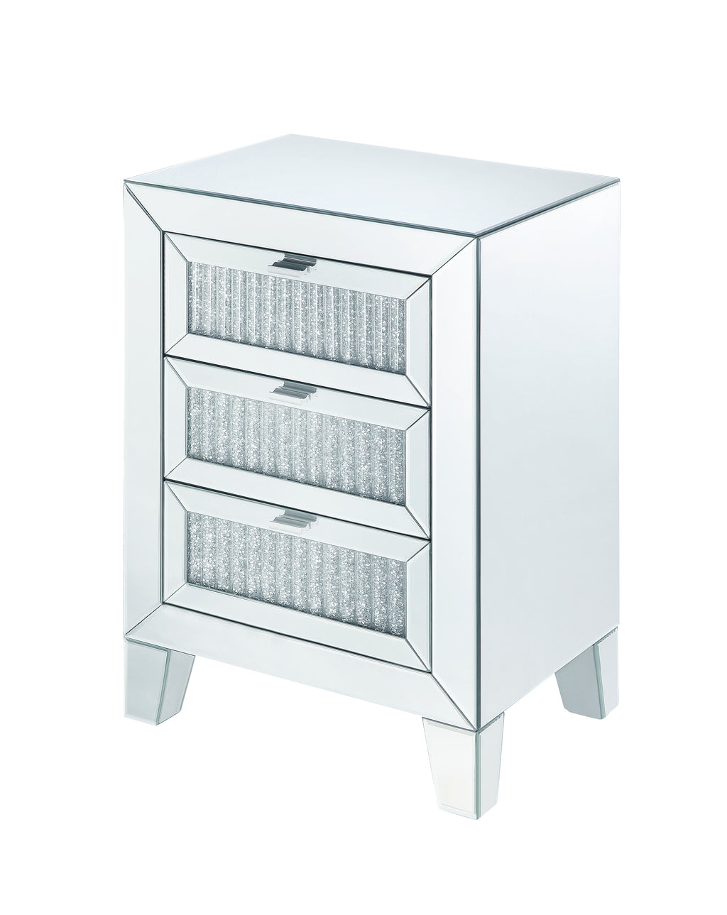 Noralie Mirrored & Faux Diamonds Accent Table