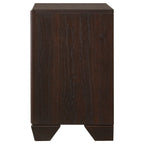 Copper Dark Cocoa 2-Drawer Rectangular Nightstand