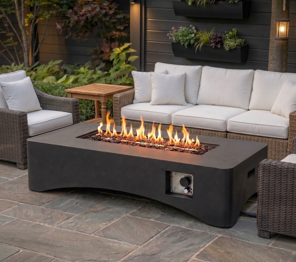 56" Propane Fire Pit Table