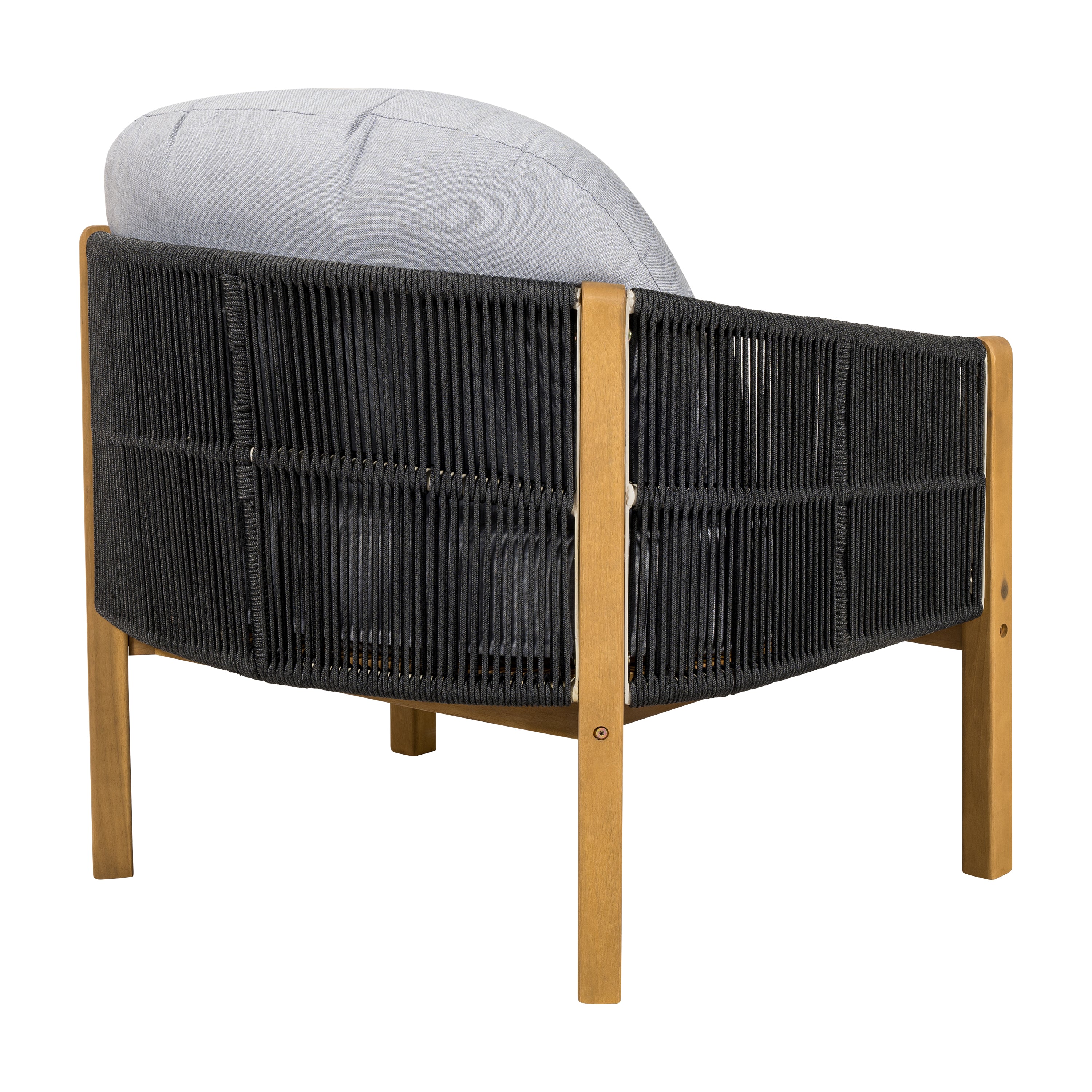 Grotta Outdoor Wood Club Chair