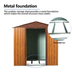 6 Ft. W X 6 Ft. D Metal Storage Shed