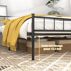 Queen Size Bed Frame With Headboard & Footboard