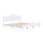 Retro Style King Bed Frame with Headboard