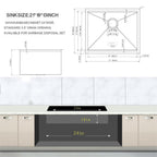 Laundry Workstation Sink - 21" x 19" x 13"