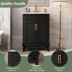 24" Bathroom Vanity with Top Sink
