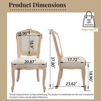 French Country Dining Chairs Set of 2