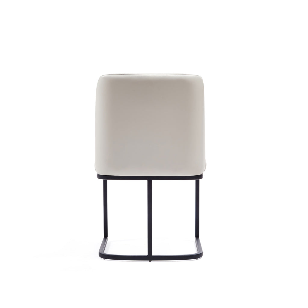 Serena Metal Vegan Leather Dining Chair