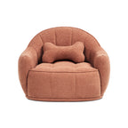 Louie 30.5" Modern Dog Sofa Bed with Bone Pillow, Medium, Spice