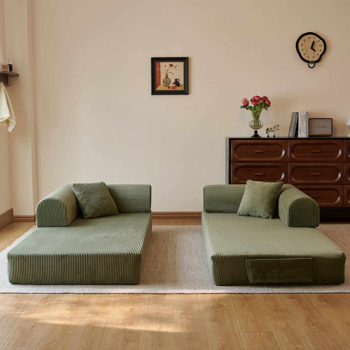 78.8" Compression Sofa - Convertible Floor Sofa Bed