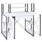 White and Black Recording Studio Desk