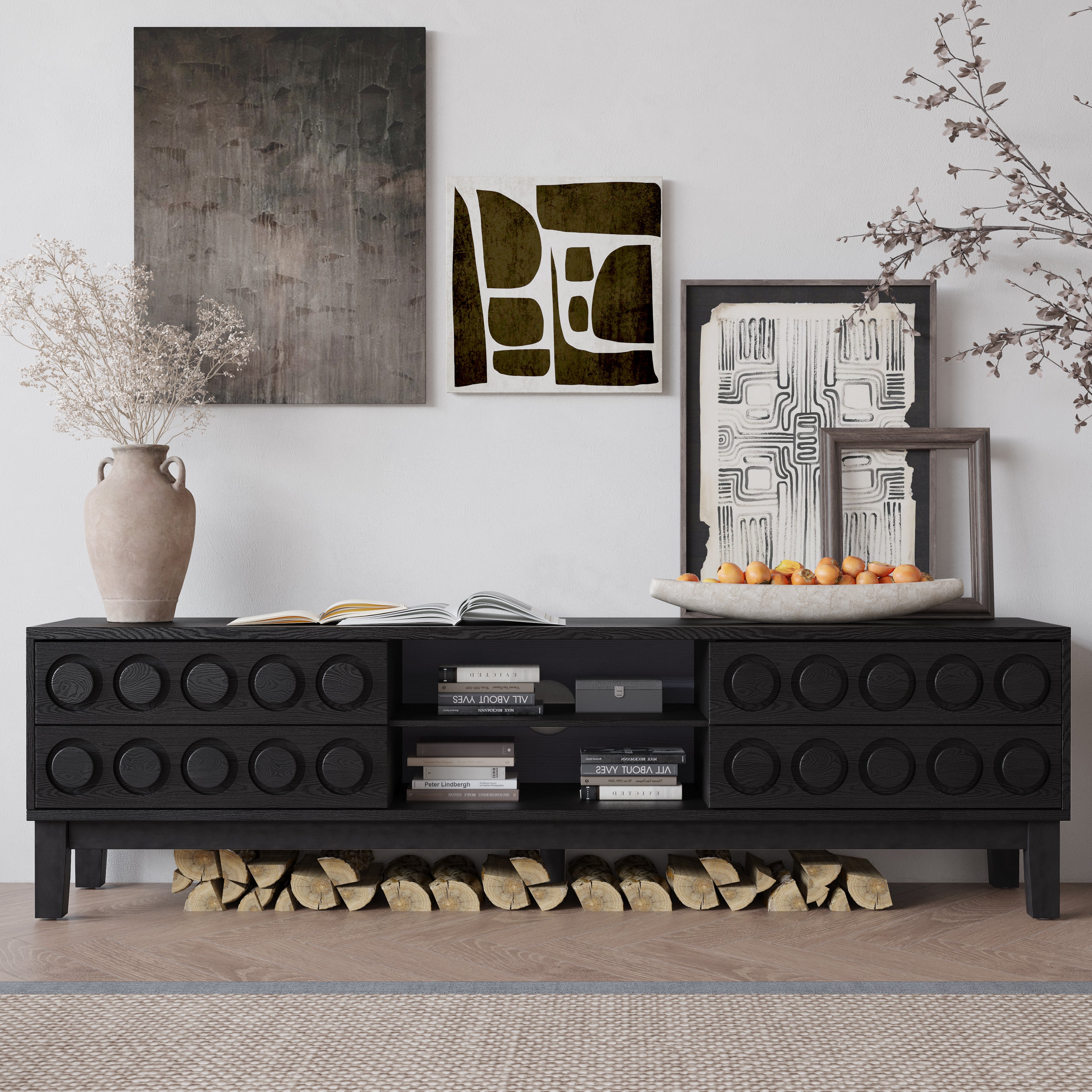Modern Mid-Century Media Console