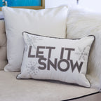 Nneka Let It Snow Lumbar Pillow