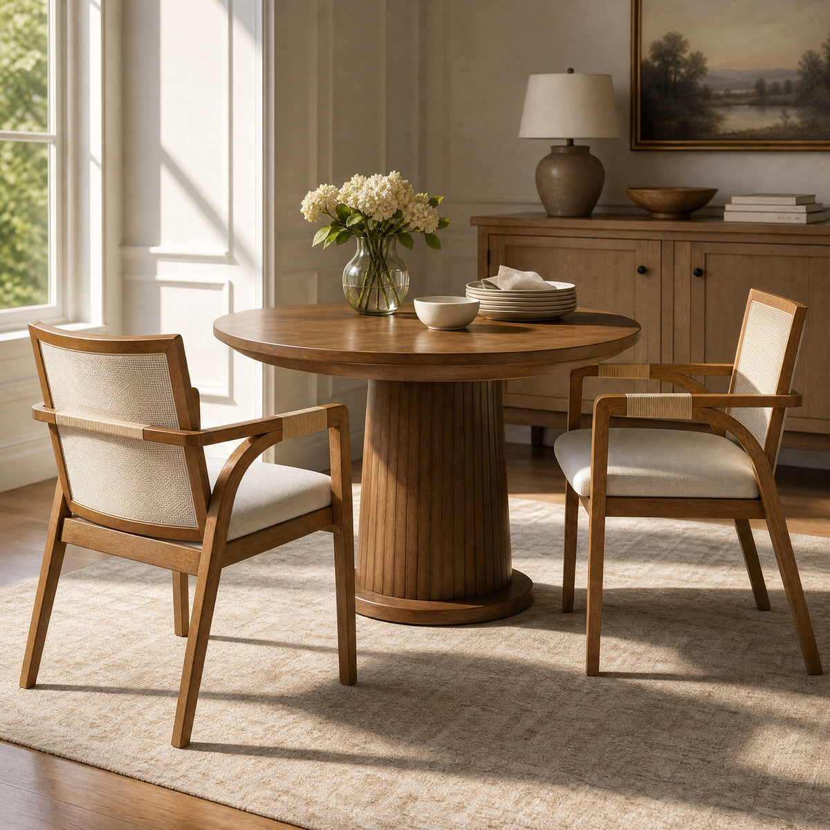 Dining Arm Chairs Set of 2