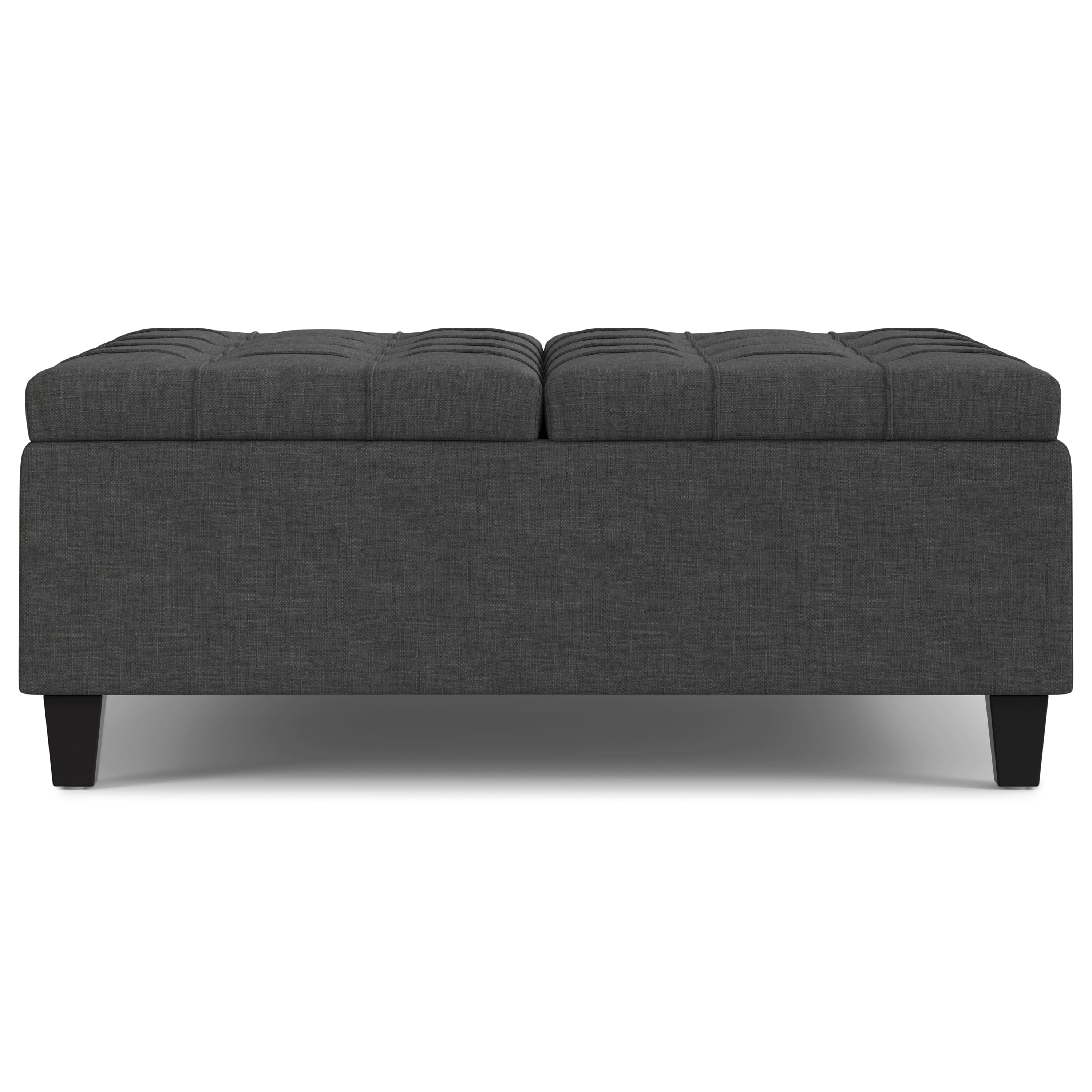 Harrison 40 Inch Wide Large Square Coffee Table Storage Ottoman