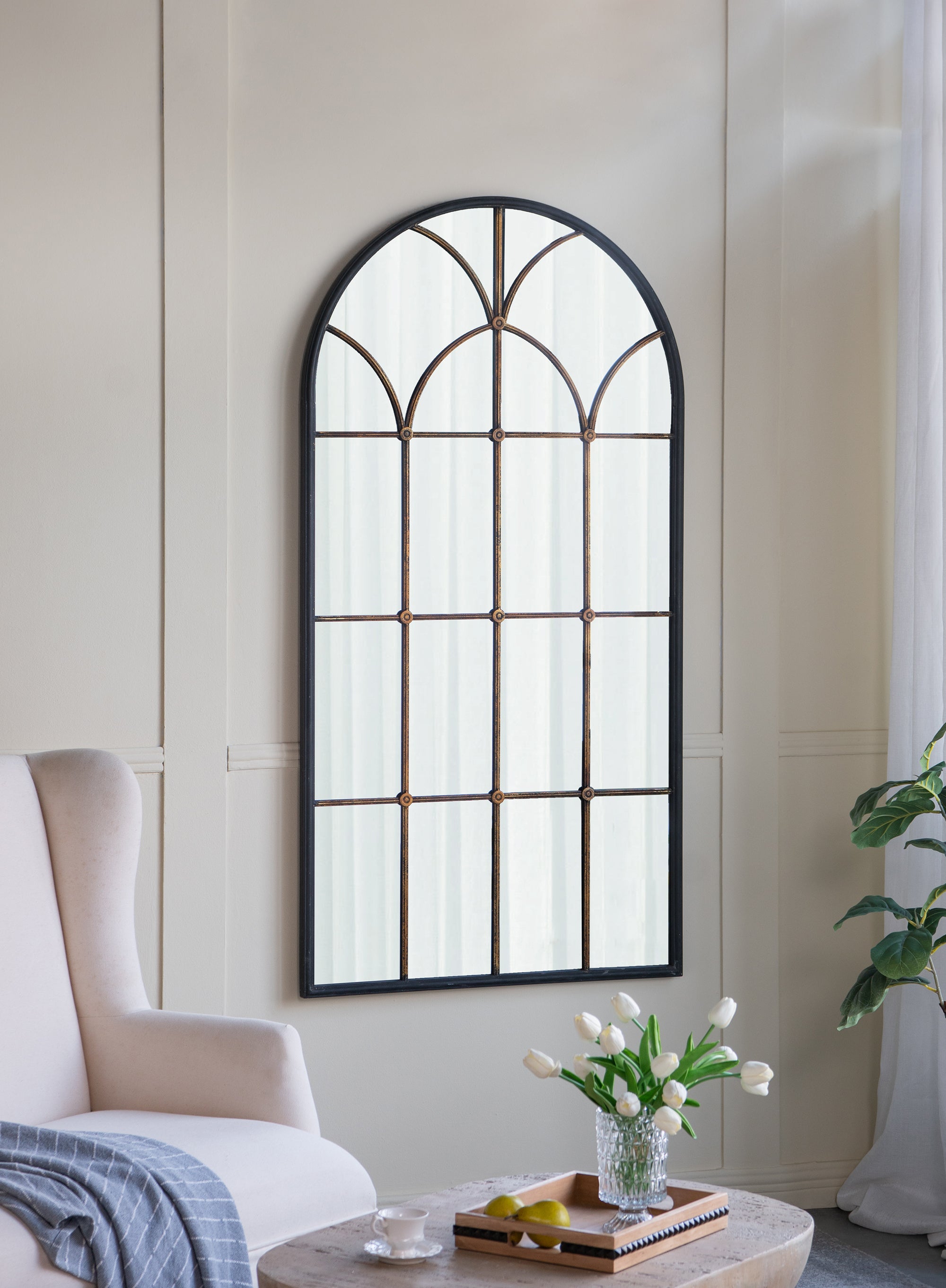 34x65.5" Arched Full-Length Mirror